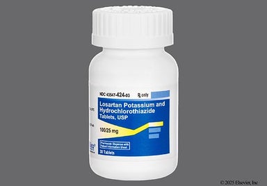 Yellow Oblong Hh And 212 - Losartan Potassium/Hydrochlorothiazide 100mg-25mg Tablet