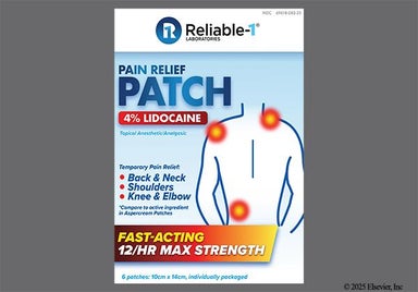white - Pain Relief Max Strength Lidocaine 4% Topical Patch