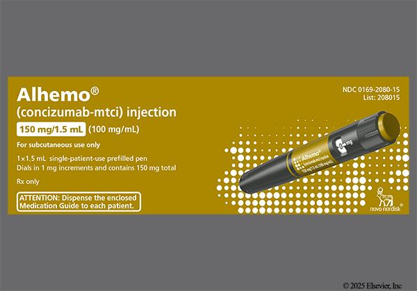 yellow - Alhemo 150mg/1.5mL Pre-Filled Pen Solution for Injection