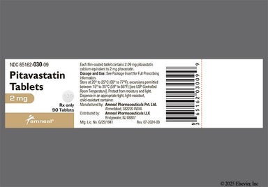 White Round An And 030 - Pitavastatin 2mg Tablet