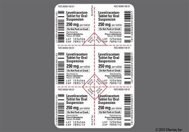 White Round LOGO - Levetiracetam 250mg Tablet for Suspension