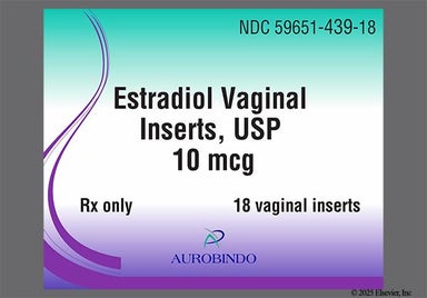 White Round S And 10 - Estradiol 10mcg Vaginal Insert