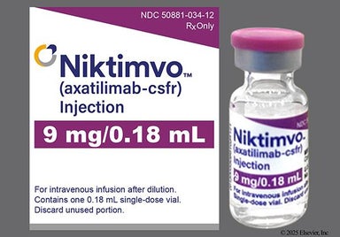 Brown, Yellow Not applicable - Niktimvo 9mg/0.18mL Solution for Injection