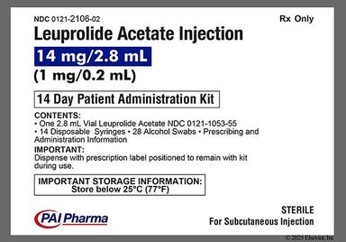 colorless - Leuprolide Acetate 14mg/2.8mL Solution for Injection Kit
