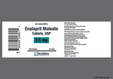 White Round 333 - Enalapril Maleate 2.5mg Tablet