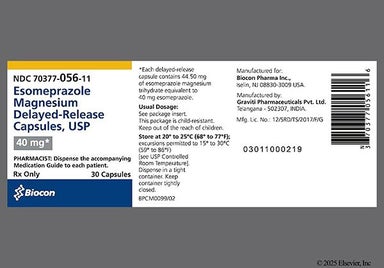 White Capsule 187 40 mg - Esomeprazole Magnesium 40mg Delayed-Release Capsule