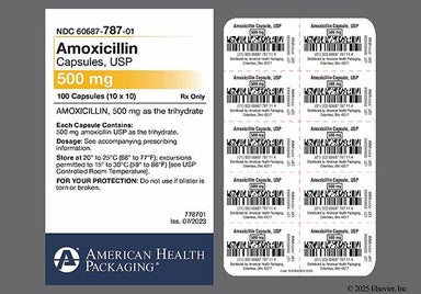 Blue, Pink Capsule A 45 - Amoxicillin 500mg Capsule