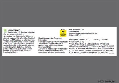 yellow - Lutathera 370MBq/mL Solution for Injection