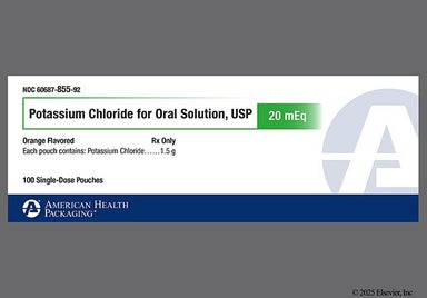 orange and pink - Potassium Chloride 20mEq Powder for Solution