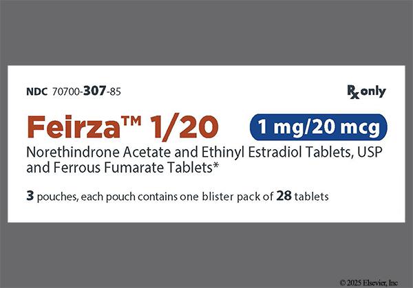 Brown Round 291 - Feirza 1/20 28-Day Tablet