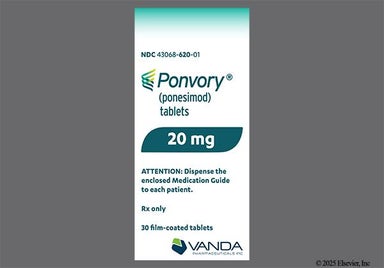 Yellow Round 20 And Logo A - Ponvory 20mg Tablet