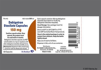 White 150 - Dabigatran Etexilate 150mg Capsule