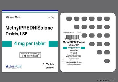 White Oval 916 - Methylprednisolone 4mg Tablet