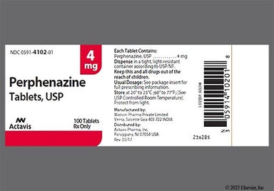 White Round A And 281 - Perphenazine 4mg Tablet