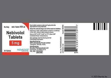 Beige Triangle M And N7 - Nebivolol 5mg Tablet