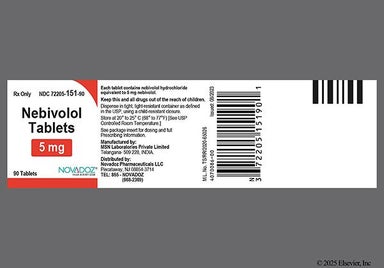 Beige Triangle M And N7 - Nebivolol 5mg Tablet