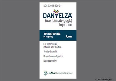 yellow - DANYELZA 40mg/10mL Solution for Injection
