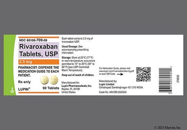 Yellow Round C4 And L - Rivaroxaban 2.5mg Tablet