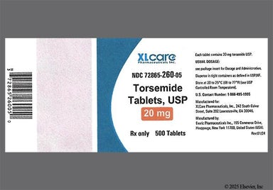 White Oval 5 9 And H - Torsemide 20mg Tablet