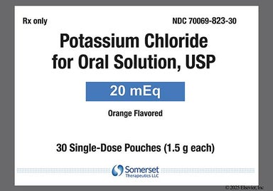 pink-orange - Potassium Chloride 20mEq Powder for Solution