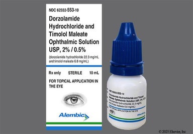 colorless - Dorzolamide Hydrochloride/Timolol Maleate 2%-0.5% Ophthalmic Solution