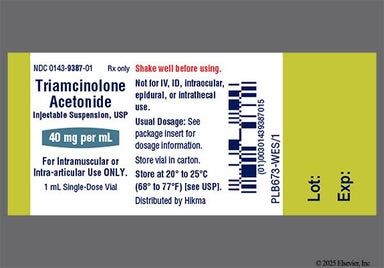 White Not applicable - Triamcinolone Acetonide 40mg/mL Suspension for Injection