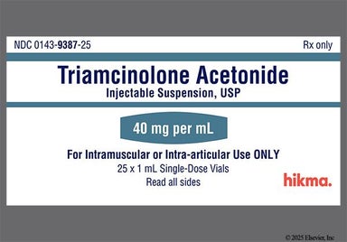 White Not applicable - Triamcinolone Acetonide 40mg/mL Suspension for Injection