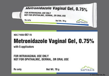 yellow - Metronidazole 0.75% Vaginal Gel