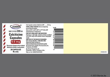 Green V1 85 - Colchicine 0.6mg Capsule
