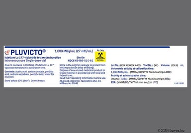 yellow - PLUVICTO 1000MBq/mL Solution for Injection