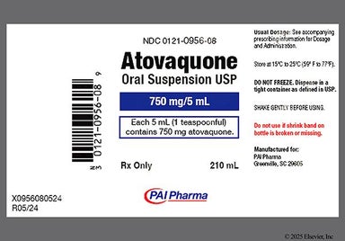 yellow - Atovaquone 750mg/5mL Suspension