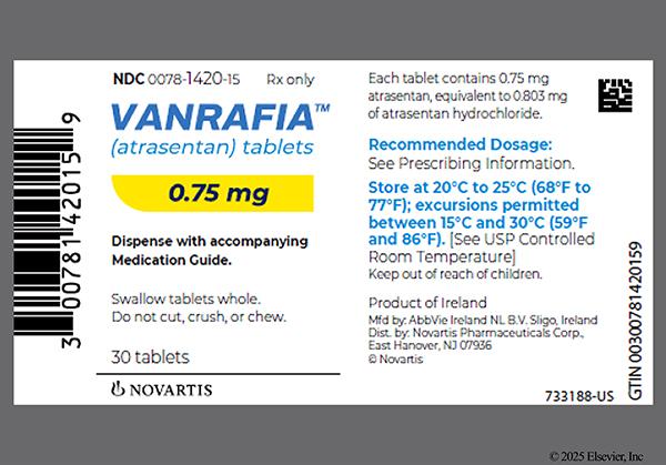White Round 7 - VANRAFIA 0.75mg Tablet