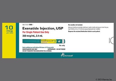 colorless - Exenatide 10mcg Prefilled Pen Solution for Injection