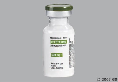 White Not applicable - Cefotaxime Sodium 500mg Powder for Injection