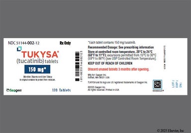 Yellow Oval Tuc And 150 - TUKYSA 150mg Tablet