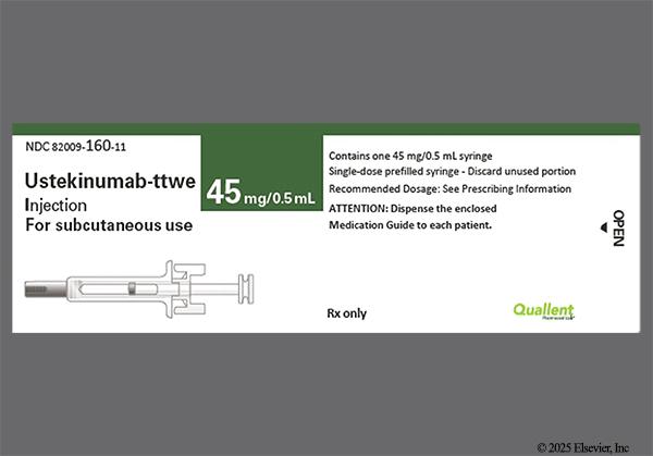 yellow - Ustekinumab-ttwe 45mg/0.5mL Prefilled Syringe Solution for Injection