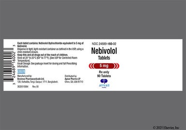 Beige Triangle B126 - Nebivolol 5mg Tablet