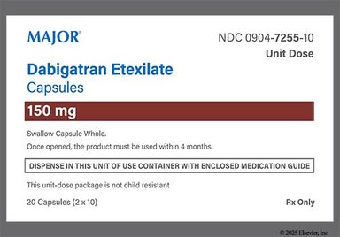 Blue, White Capsule DAB 150 - Dabigatran Etexilate 150mg Capsule