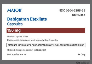 Blue, White Capsule DAB 150 - Dabigatran Etexilate 150mg Capsule