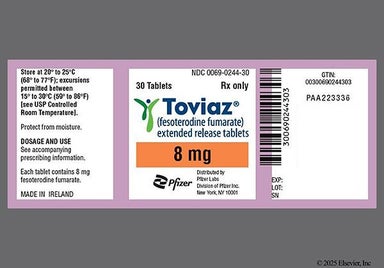 Blue Oval Ft - Toviaz 8mg Extended-Release Tablet