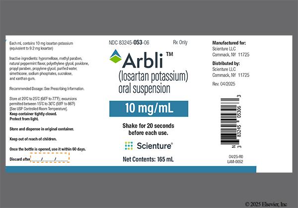white - Arbli 10mg/mL Suspension