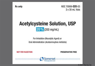 purple - Acetylcysteine 20% Solution