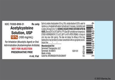 purple - Acetylcysteine 10% Solution