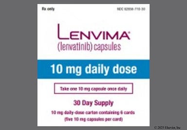 Red And Yellow Logo Lenv 10 Mg - LENVIMA 10mg Daily Dose