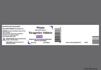 Yellow Round A 049 - Ticagrelor 90mg Tablet