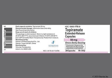 White Lpt 50 Mg - Topiramate 50mg Extended-Release Capsule (Once-Daily)