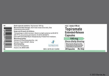 Blue And White Lpt 100 Mg - Topiramate 100mg Extended-Release Capsule (Once-Daily)