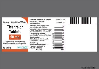 Yellow Round 90 - Ticagrelor 90mg Tablet