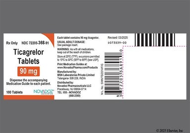 Yellow Round 90 - Ticagrelor 90mg Tablet