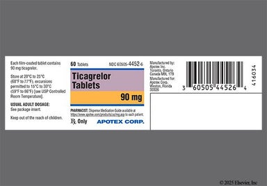 Yellow Round T 90 - Ticagrelor 90mg Tablet